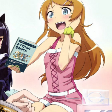 Python | Anime Girls Holding Programming Books